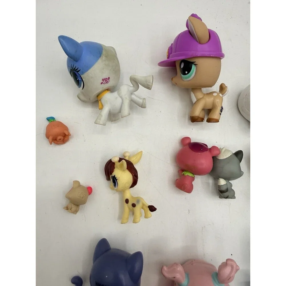 Lot Of 27 Littlest Pet Shop Figures : Mini + Large - Monkey Cat Fish Bird Dog +